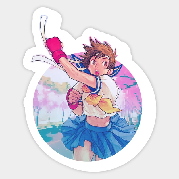 Sakura Kasugano Sticker by tGst09